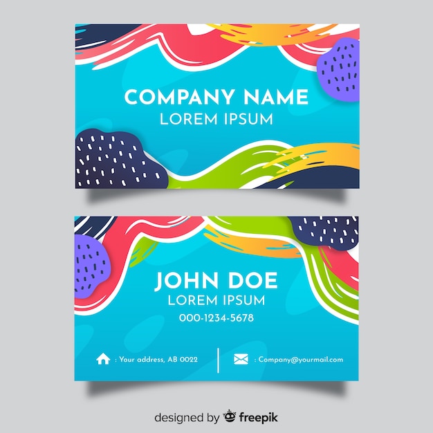 Free vector abstract business card template