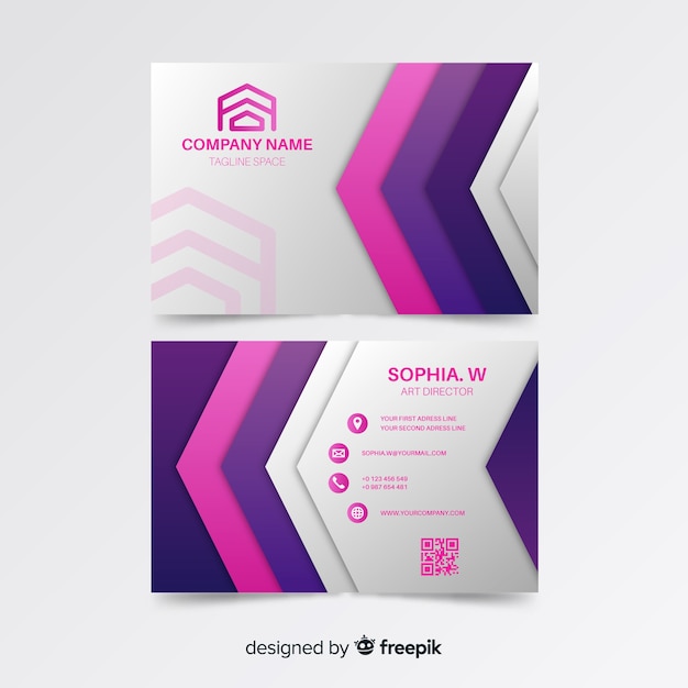 Abstract business card template