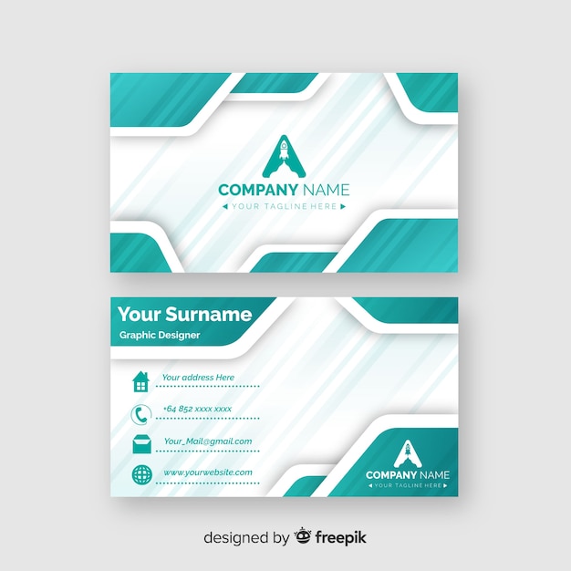 Abstract business card template