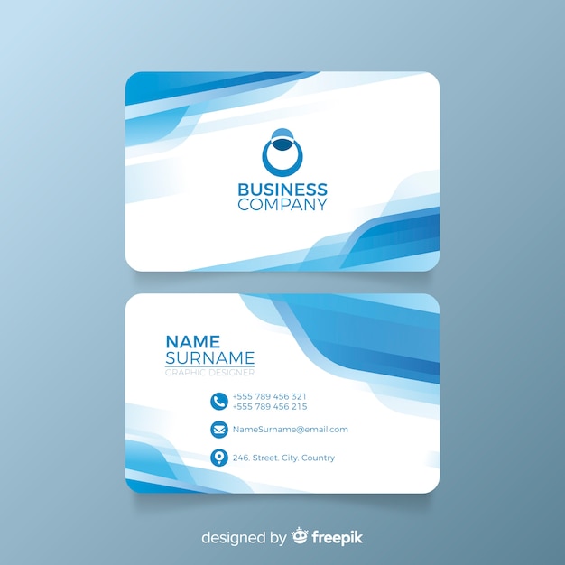 Free vector abstract business card template