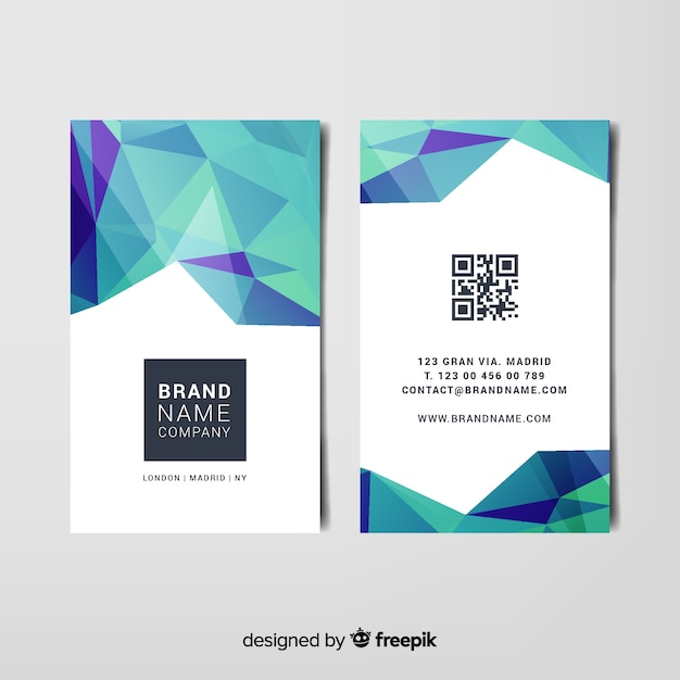 Abstract business card template