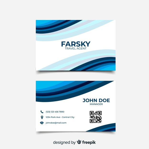 Abstract business card template