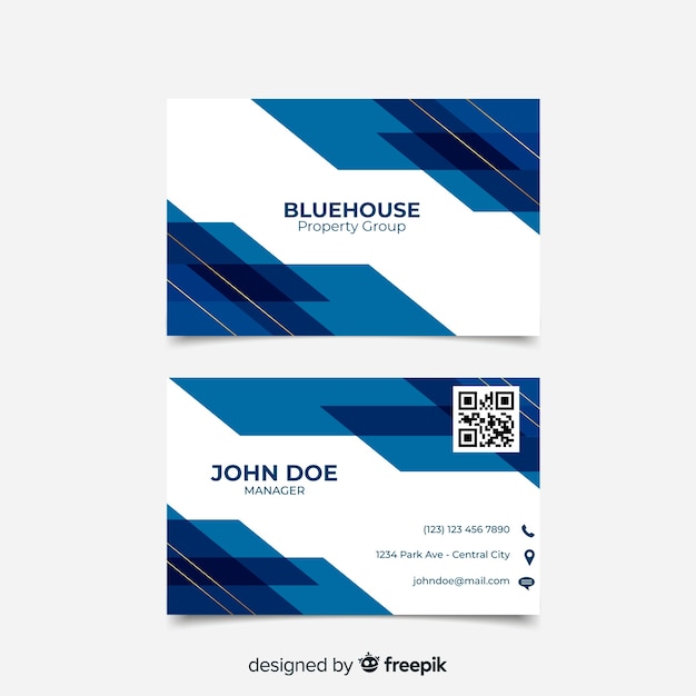 Free vector abstract business card template