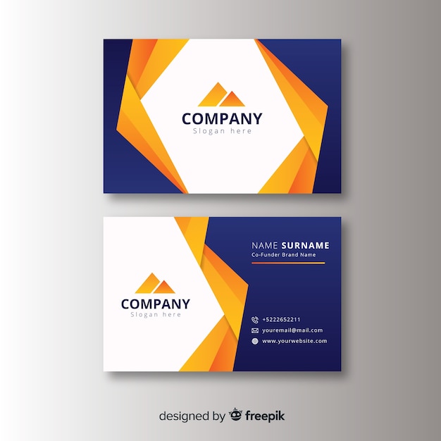 Abstract business card template