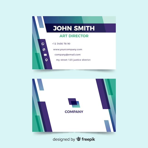 Abstract business card template