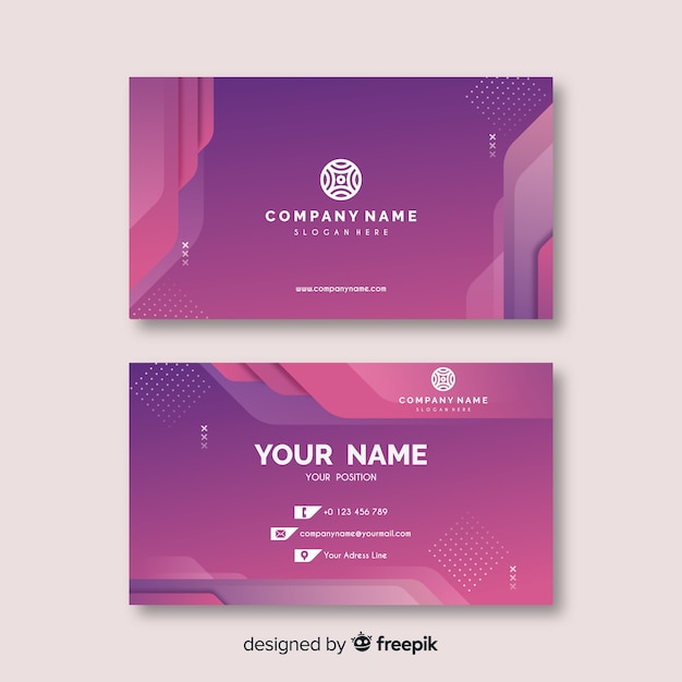 Abstract business card template