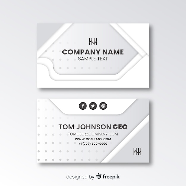 Abstract business card template