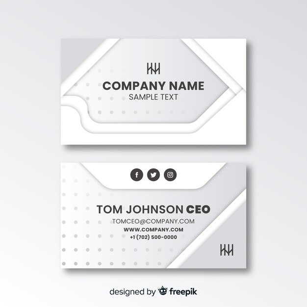 Abstract business card template