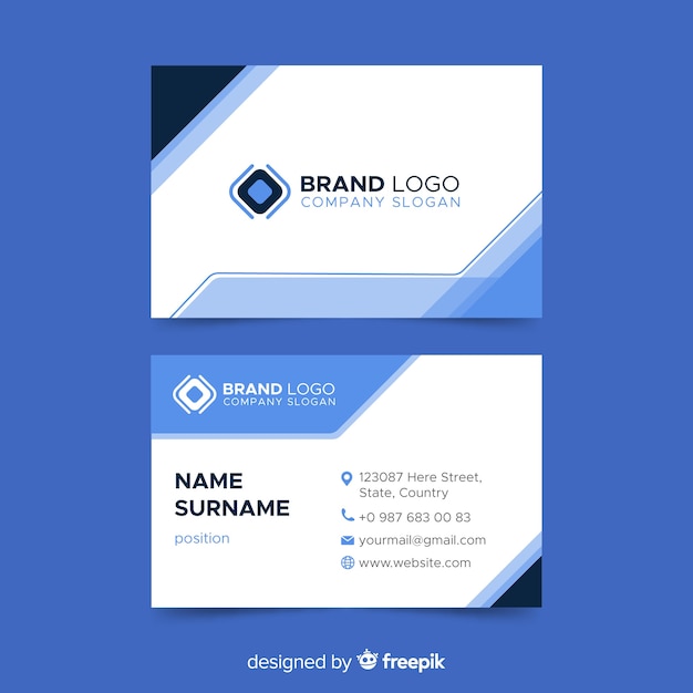 Abstract business card template