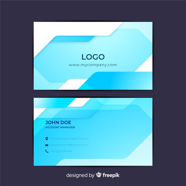 Abstract business card template
