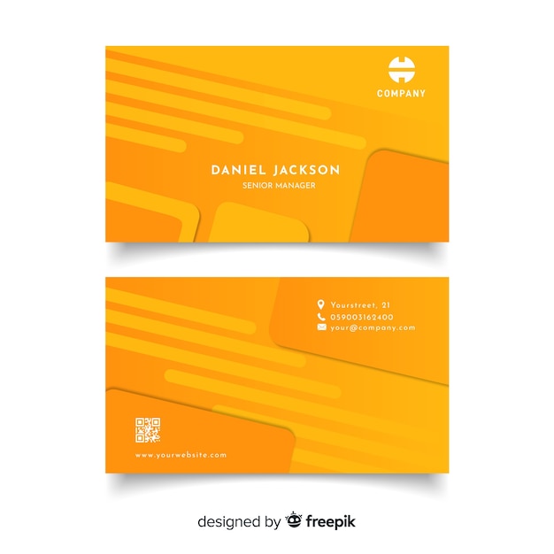 Free vector abstract business card template