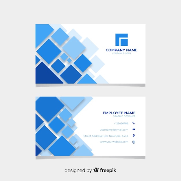 Abstract business card template