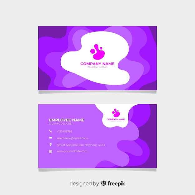 Abstract business card template