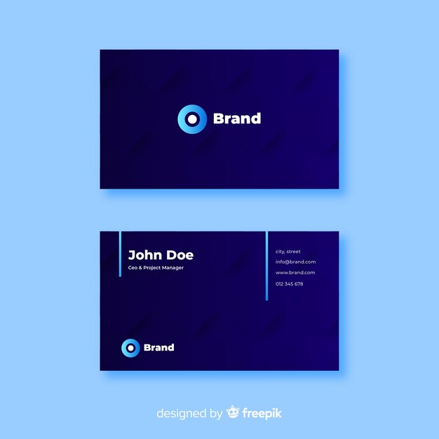 Abstract business card template