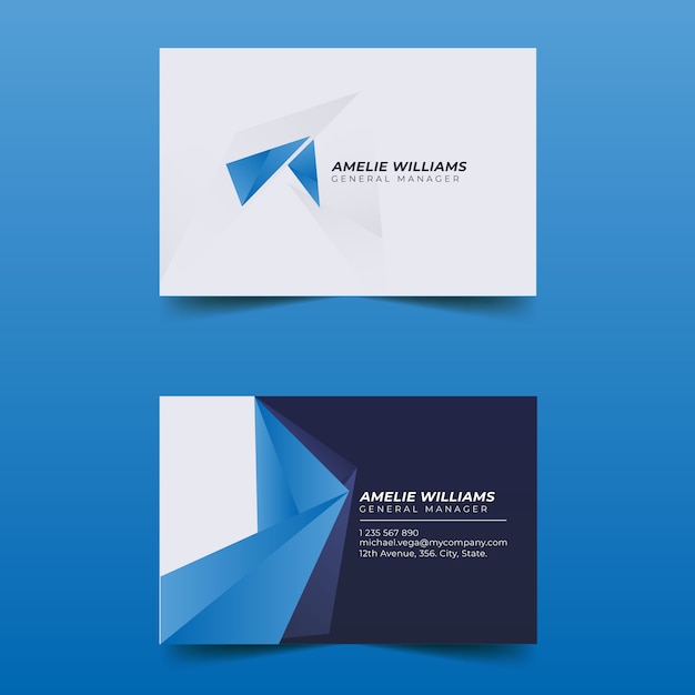 Free vector abstract business card template