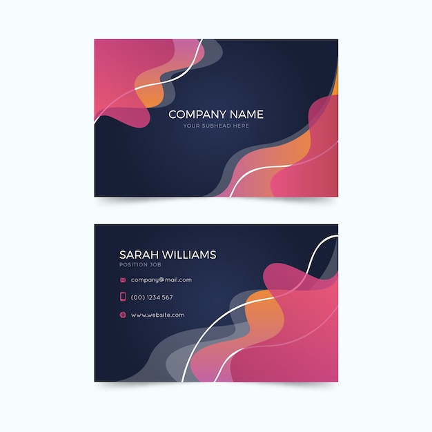 Abstract business card template