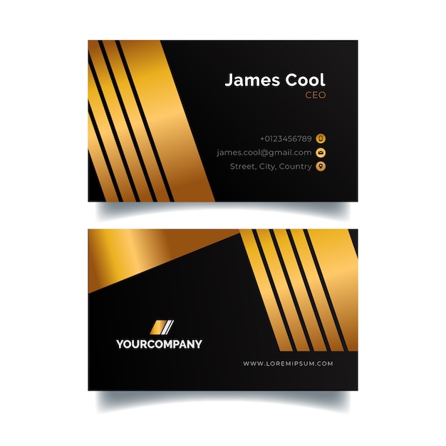 Free vector abstract business card template