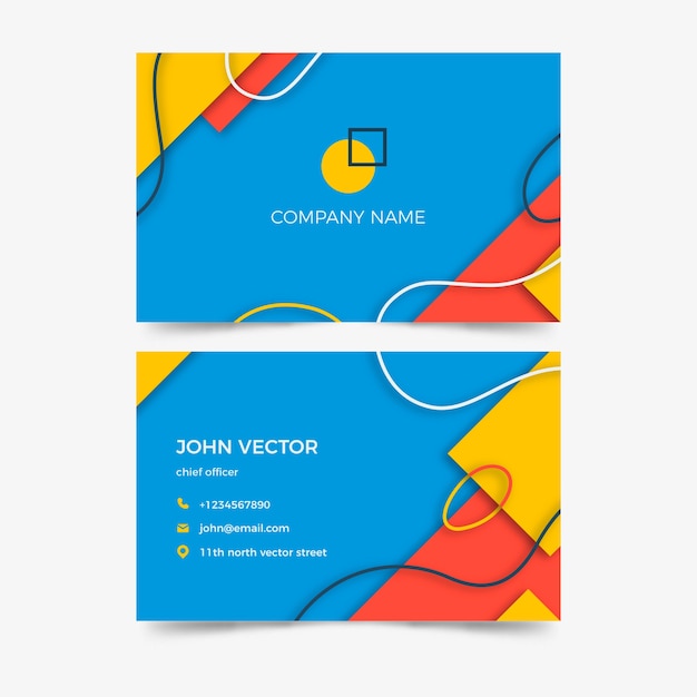 Abstract business card template