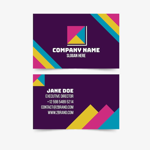 Abstract business card template