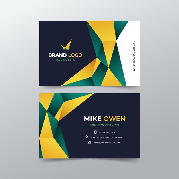 Free vector abstract business card template