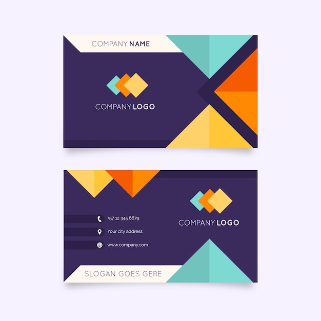 Abstract business card template