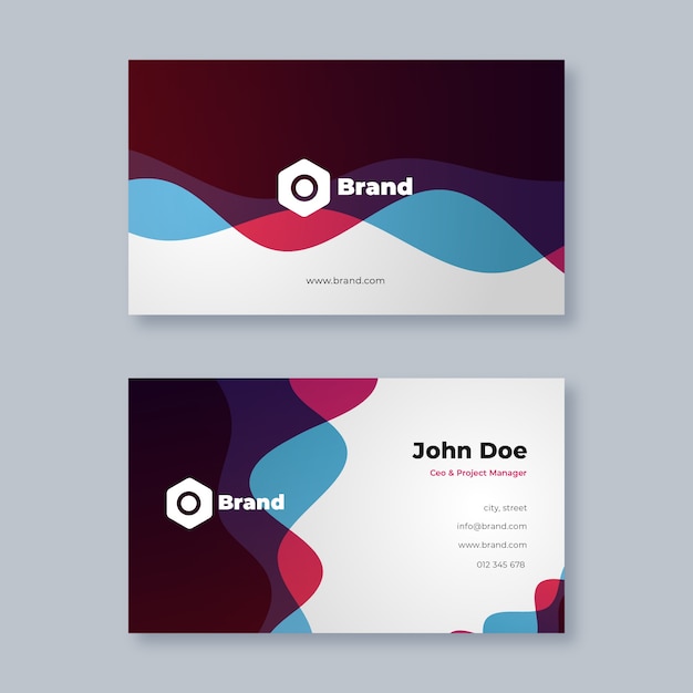 Abstract business card template