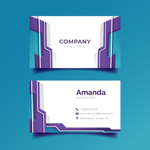 Abstract business card template