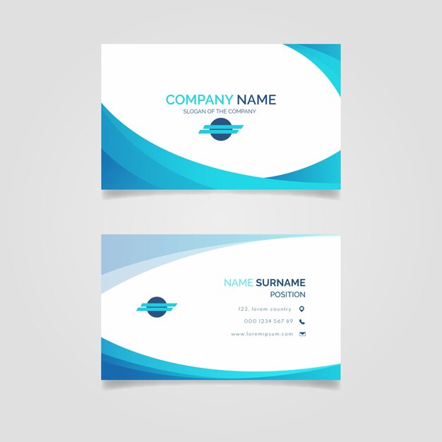 Abstract business card template