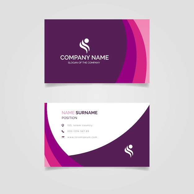 Free vector abstract business card template