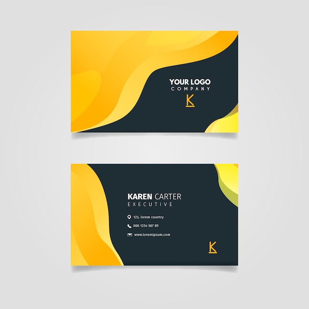 Abstract business card template