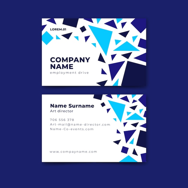 Abstract business card template