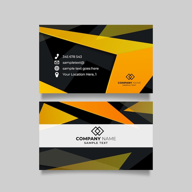 Free vector abstract business card template