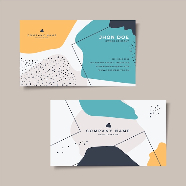 Abstract business card template