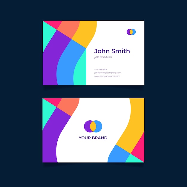 Free vector abstract business card template