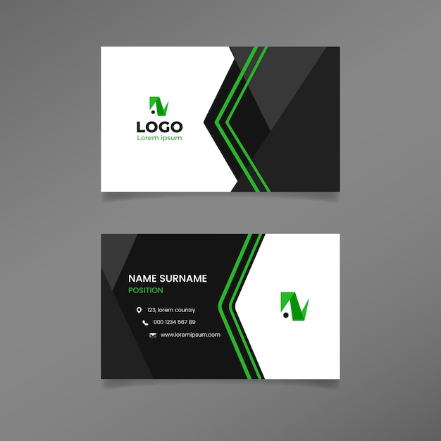 Free vector abstract business card template