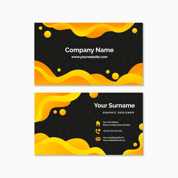 Abstract business card template