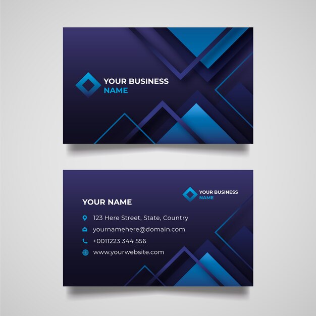 Abstract business card template