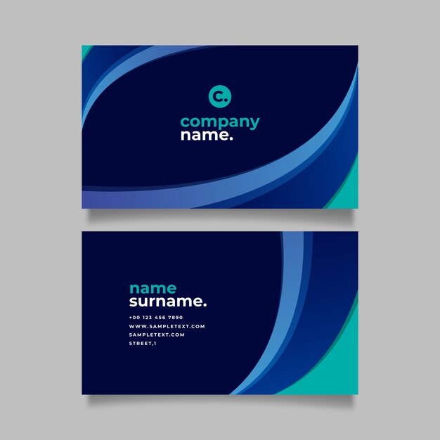 Abstract business card template