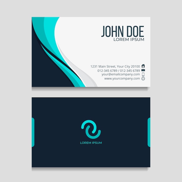 Abstract business card template