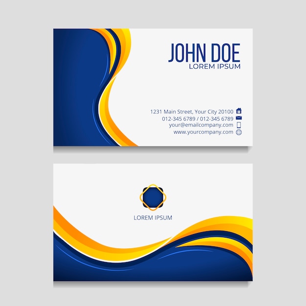 Free vector abstract business card template