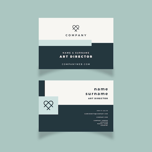 Abstract business card template