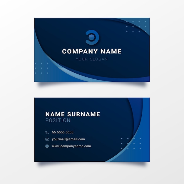 Abstract business card template