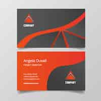 Free vector abstract business card template