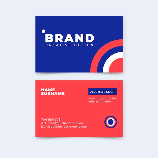 Abstract business card template