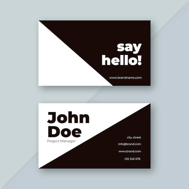 Abstract business card template