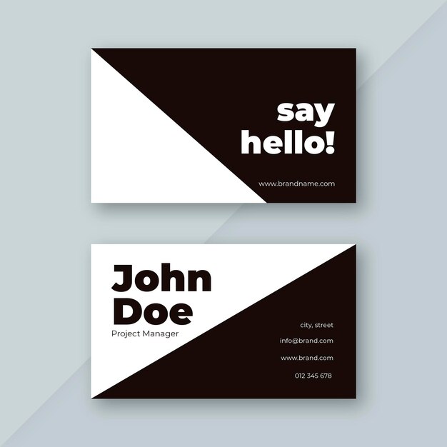 Abstract business card template