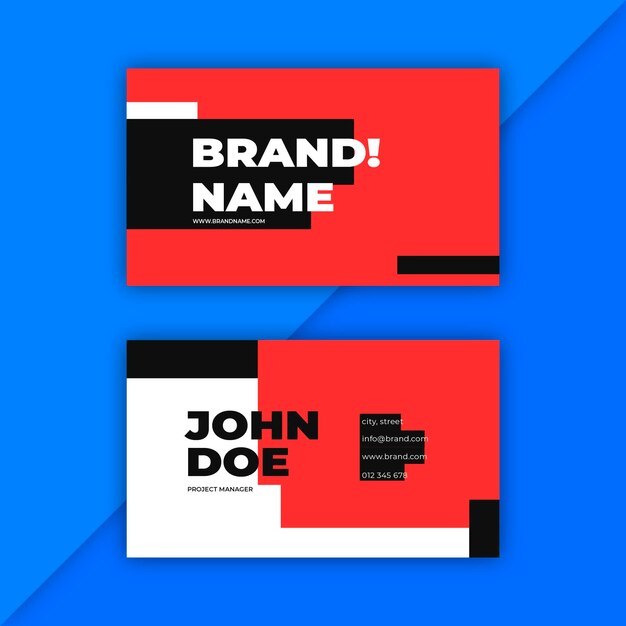 Abstract business card template