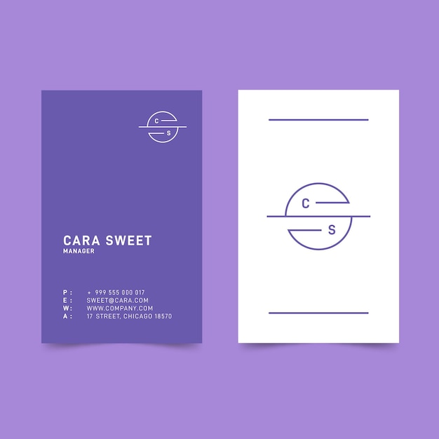 Abstract business card template