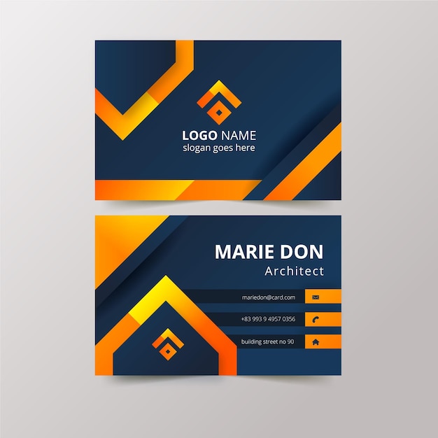 Abstract business card template