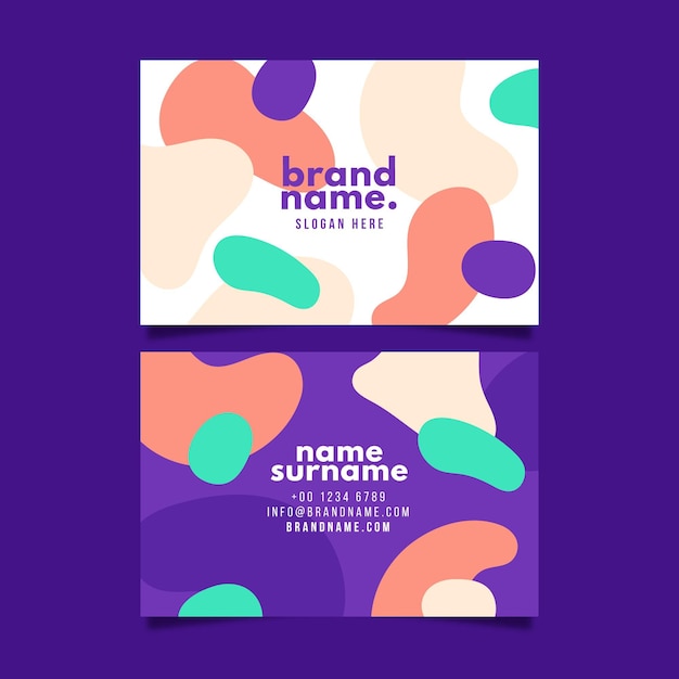 Abstract business card template